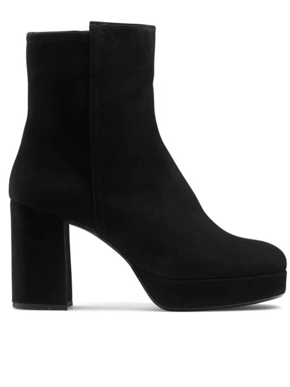 Russel & Bromley Black Suede Platform Boots